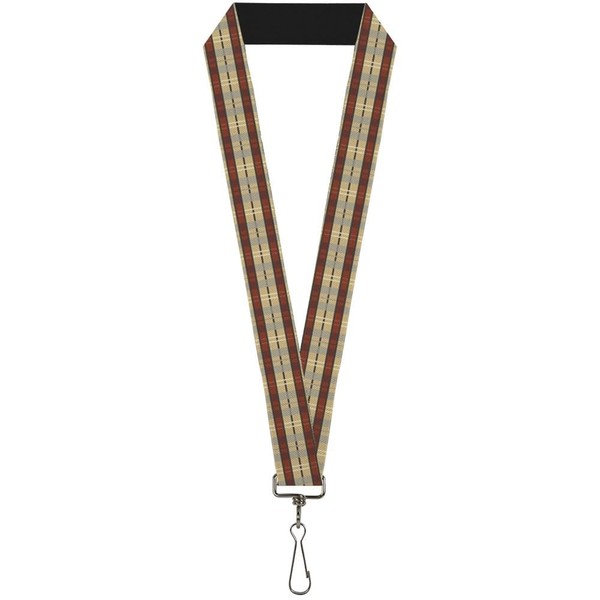 "Buckle-Down Lanyard-1.0\"-Americana Plaid 22\" X 1\" Multicolor (Us Import)"-image
