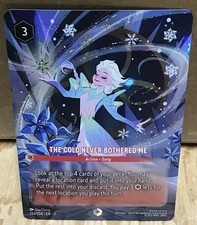 Disney Lorcana The Cold Never Bothered Me Enchanted Winterspell Elsa Frozen