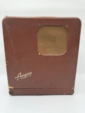 Vintage Ampro Stylist 16mm Film Projector w/ Case, Speaker & Accessories – Works