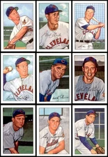 1952 Bowman REPRINT Indians Almost Complete Team Set 8 - NM/MT 6821015