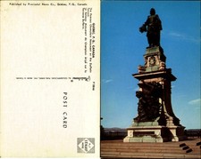 Champlain Monument on the Dufferin Terrace Quebec Canada chrome 1970s