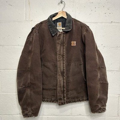 Vintage Carhartt Quilted Traditional Jacket  Dark Brown  J22 DKB Men s Large