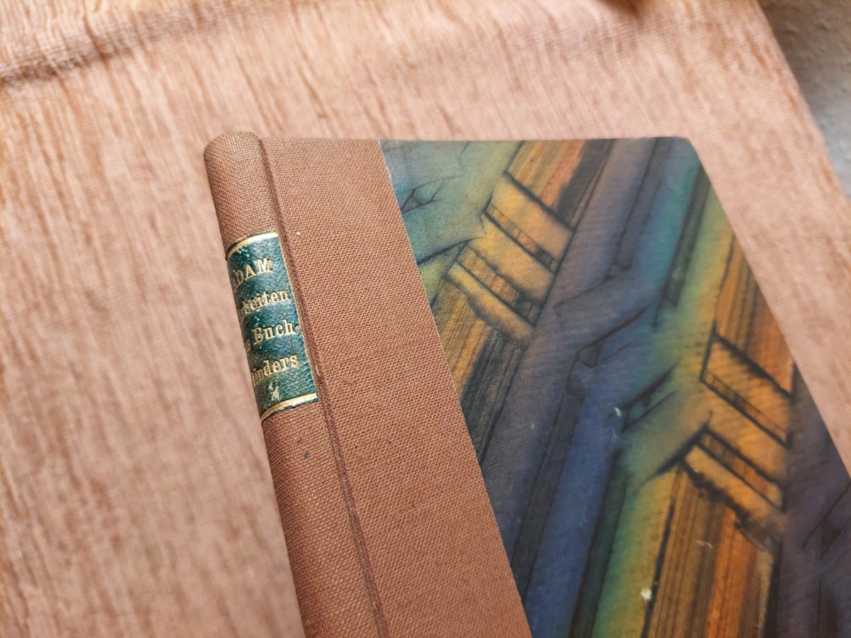 PAUL ADAM Buchbinder Lehrbuch EA 1898 BUCHBINDEREI Buchbinden HANDEINBAND 