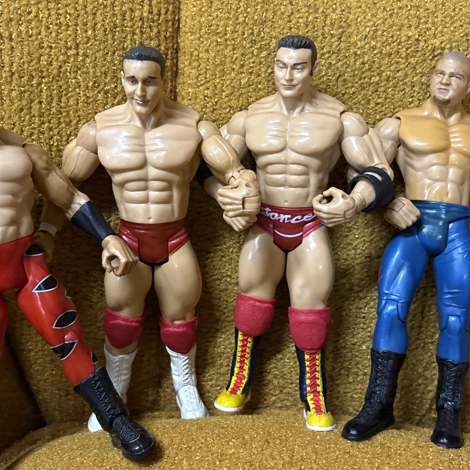 Lot of 9 WWE WWF WCW Action Fig Chris Benoit Steve Blackman Clarence Mason Jakks - Image 3 of 4