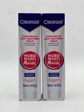 Clearasil Rapid Rescue Spot treatment cream 1 oz - Lot of 2