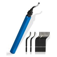 Entgrater Werkzeug Set - 10 Klingen, 360° drehbar, Metall & Kunststoff