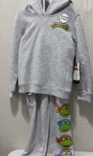 teenage mutant ninja turtles 2 Piece Sweat Shirt And Pants Size 5 T New
