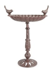 Un bain d'oiseaux en fonte sur pied réplique design rétro décoration