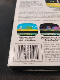 🔥NES The 3D Battles of WorldRunner CIB Game Tested Working Cart Authentic CLEAN