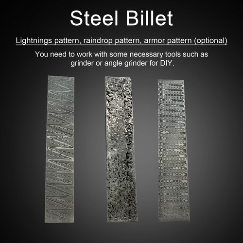 Damascus Steel Billet Patterned Steel Making Bar Embryo Forging G6B1 - Picture 3 of 5