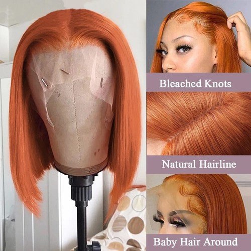 Kurze Bob gerade Perücken 13x4 Lace Front Perücken für Damen