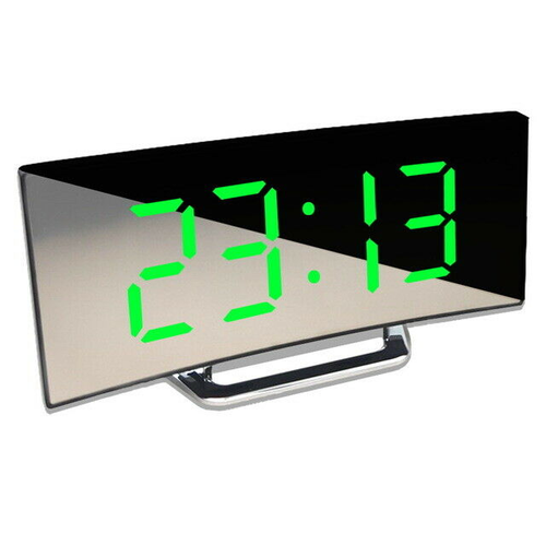 Large LED Electric Digital Alarm Clock Loud USB/Battery Mains Mirror Durable - Picture 7 of 13