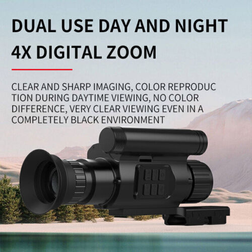4X ZOOM 850nm IR Infrared Night Vision Hunting Attachment Hunting Rifle Scope