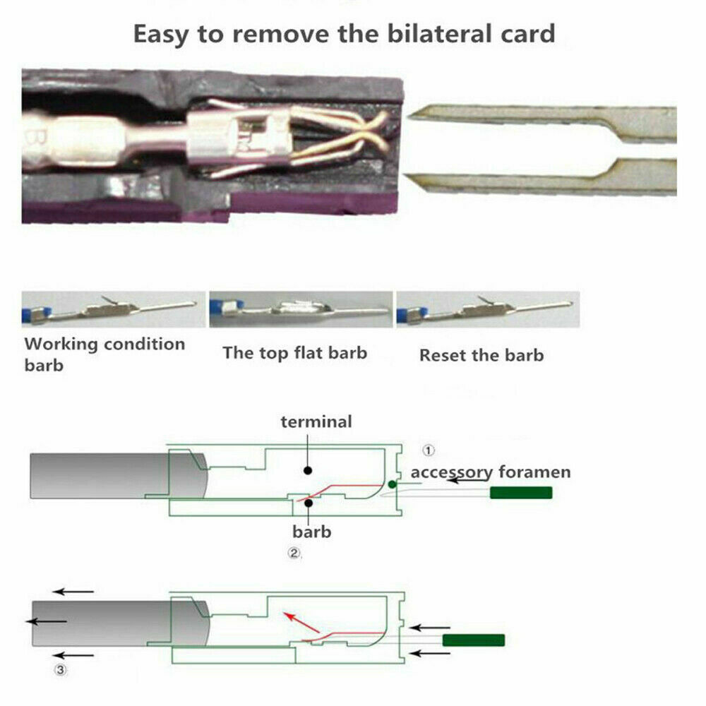 Pin Ejector Kit 76pcs/Set Terminal Ejector Kit Connector Pin Removal Tool Mechanic Suit ...