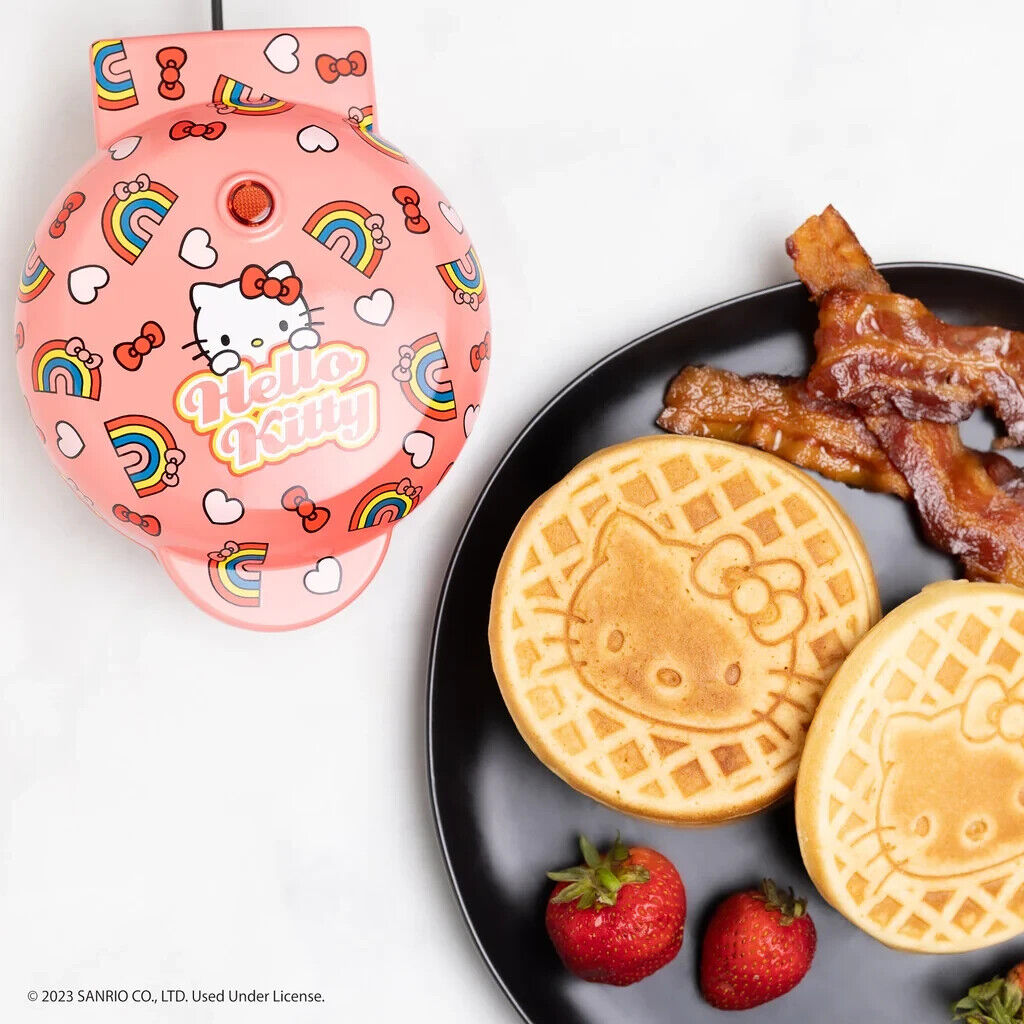 Uncanny Brands Hello Kitty Mini Waffle Maker