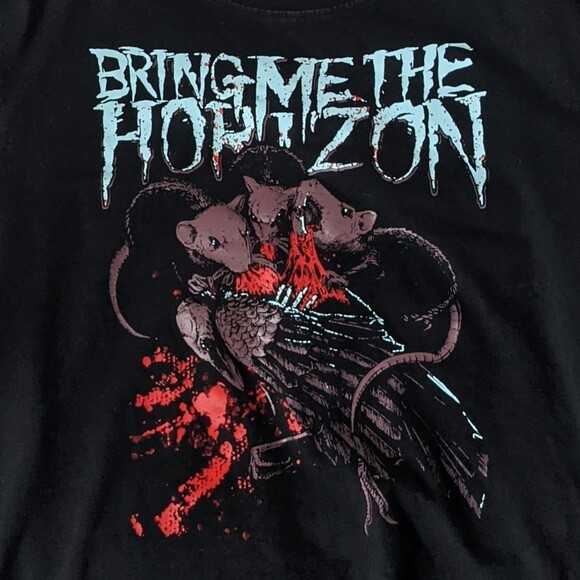 Vintage Bring Me The Horizon Band Black Men All size Shirt