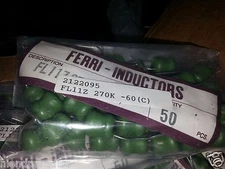 NOS LOT OF 50 TAIYO YUDEN JAPAN 27uH FL11Z 270K -60(C) 14X12mm HI END INDUCTORS!