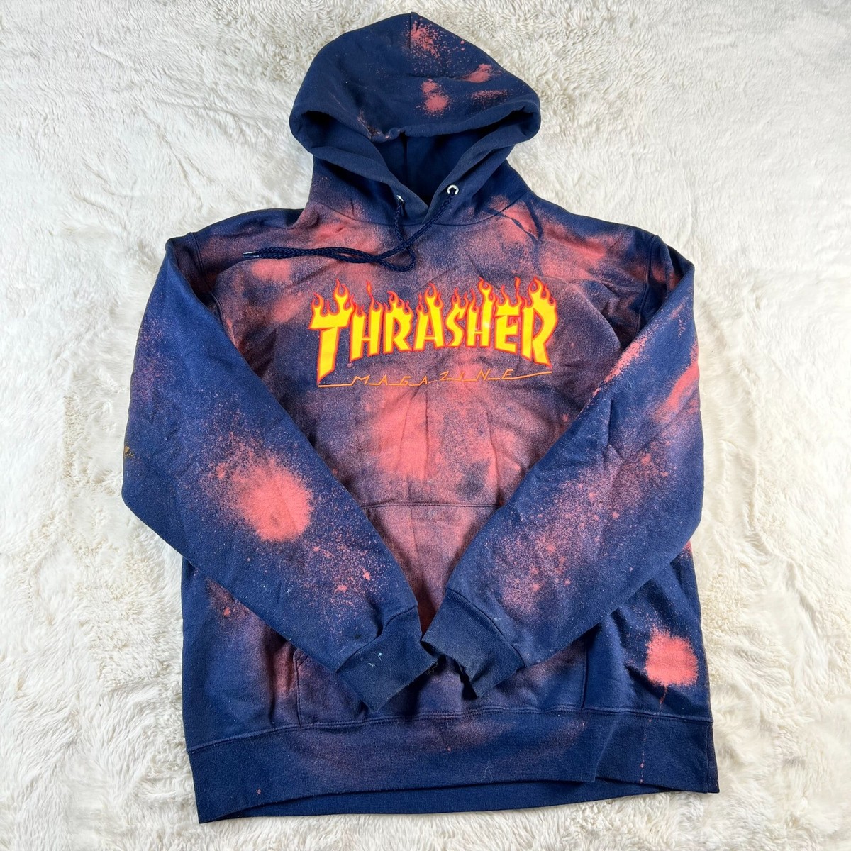Thrasher Bleached Pullover Thrasher Skateboard Small Multicolor - Main Image
