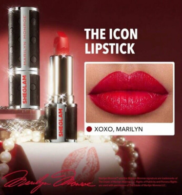 MARILYN MONROE X Sheglam THE ICON Lipstick Red Shade- XOXO, MARILYN