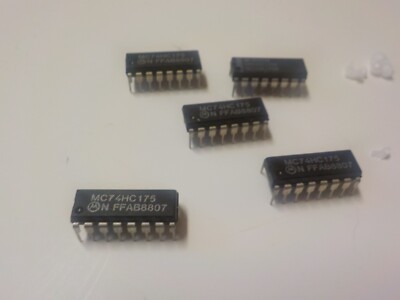 5 CIRCUITS INTEGRES LOGIQUES TTL NEUFS 74HC175 LOT 129 | eBay