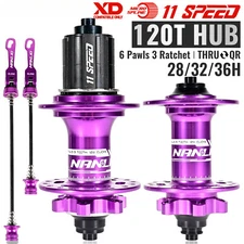 Bicycle Hub 120T 28/32/36 Holes Mountain Bike Hub Disc Brake 8/9/10/11/12Spee