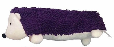purple hedgehog dog toy