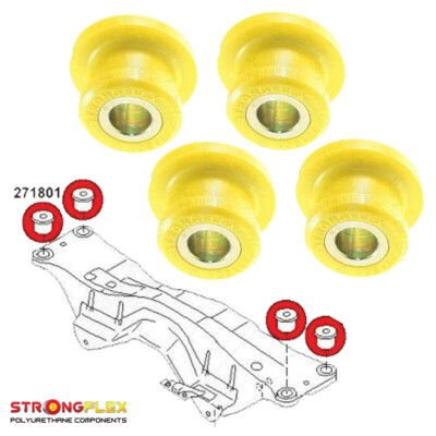 Busches Hinterer Hilfsrahmen strongflex für Subaru Impreza Forester SF/SG Legacy