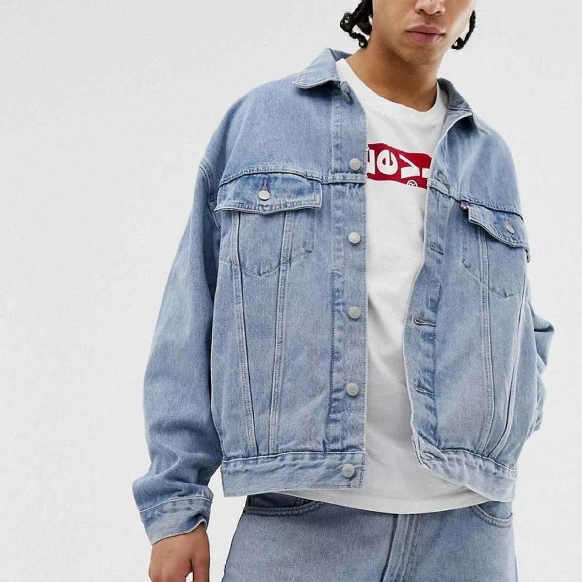 oversized denim trucker jacket