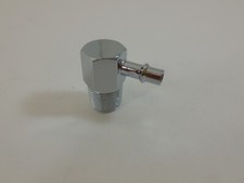 GM Intake Manifold Vacuum  Fitting 3/8" NPT 1/4" Barb Chrome Aluminum
