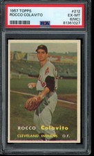 1957 Topps #212 Rocky Colavito (R) - PSA 6 MC