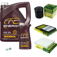 Mann Inspektionspaket 6 L Mannol Energy 5W-30 FüR Toyota Prius Liftback 1.5