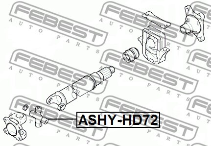 ASHY-HD72 FEBEST Joint, propshaft for HYUNDAI