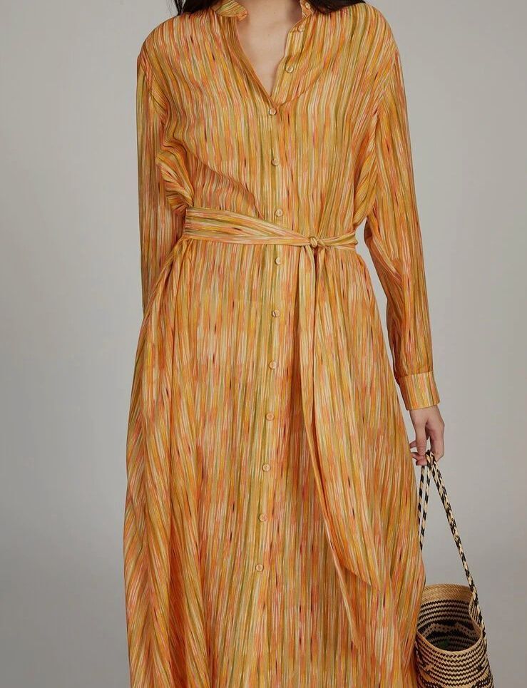 saloni orange dress Saloni