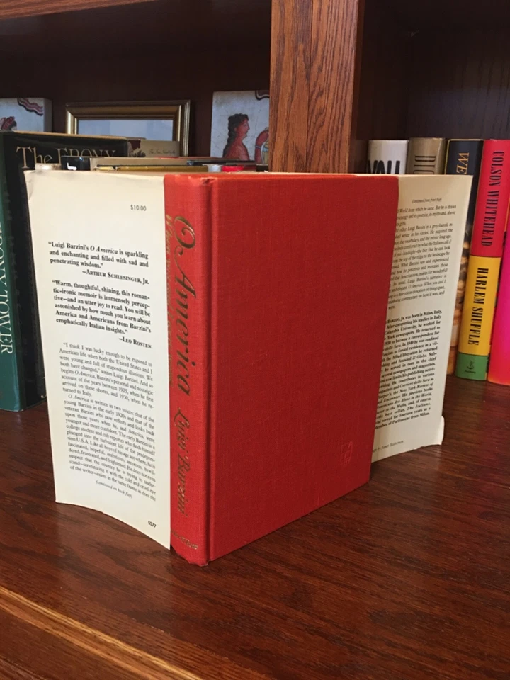 O America. Luigi Barzini 1st HC Ptg. Harper 1977. Near Fine/Sharp Foto 4 de 4