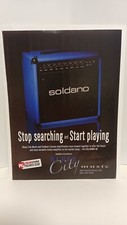 SOLDANO 44 GUITAR AMPLIFIERS - PRINT AD.  11X8.5    h5