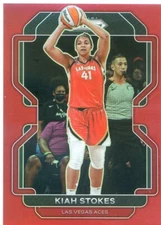 2022 Panini WNBA Prizm KIAH STOKES #108 RED PRIZM #127/199 ACES