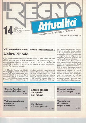 1987 07 15 - IL REGNO ATTUALITà - 15 07 1987 - N.577 - ANNO XXXII - L'ALTRO SINO