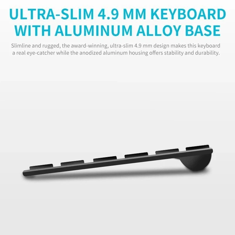 Rapoo 9300M Multi-mode Ultra-slim Wireless Keyboard and Mouse Combo - Image 3 of 4
