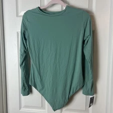 Auden Luxe Collection 4Way Stretch Bodysuit  XXL Green Lined Soft Travel Compact