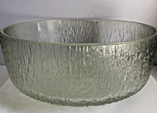 Vtg Indiana Glass Crystal Ice Serving Bowl 9.5" Texture 3 Available Sold Separat