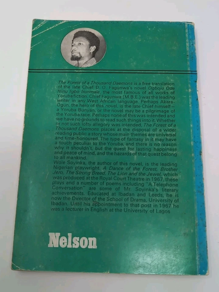 The Forest of a Thousand Daemons by Wole Soylinka and D. O. Fagunwa 1st 1968 ed! - Image 2 of 4