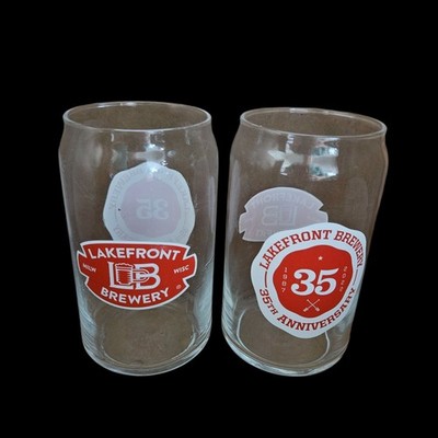 2 HTF Lakefront Brewery 35th Anniversary Collectors Pint Beer Glass 1987-2022 