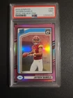 2024 Panini Donruss - Rated Rookie Jayden Daniels #389 Optic Preview Pink Prizm