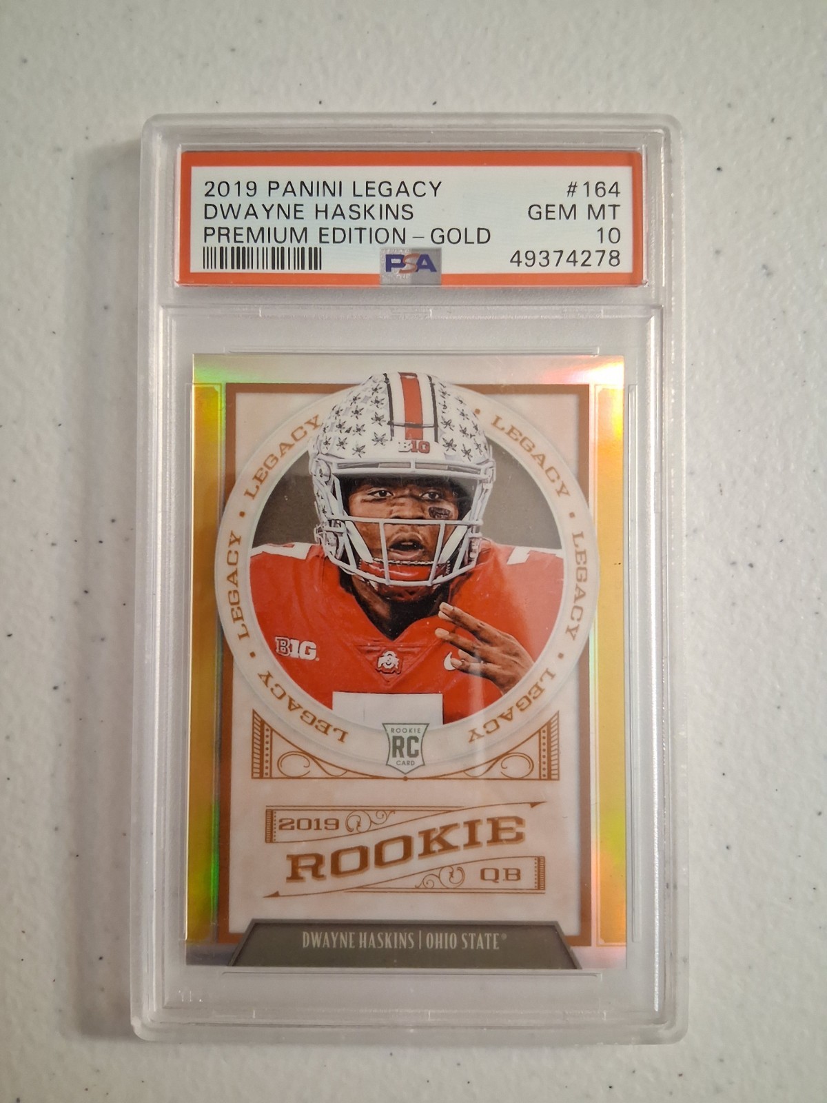 Dwayne Haskins Panini Legacy #164 Premium Edition-Gold