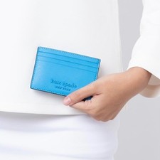 Kate Spade New York Cameron Monotone Small Slim Card Holder Oceanside