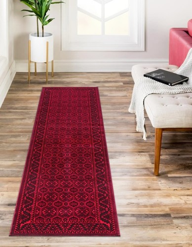 Traditional Hallway Rug Nonslip Livingroom Carpet Kitchen Runner Soft Floor Mats - Picture 4 of 26