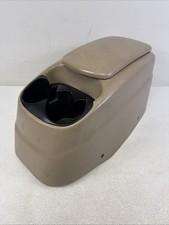 1997-2003 Ford F150 Floor Center Console Box Storage Cup Holder Oem Tan 1997-2003 Ford F150 Floor Center Console Box Storage Cup Holder Oem Tan