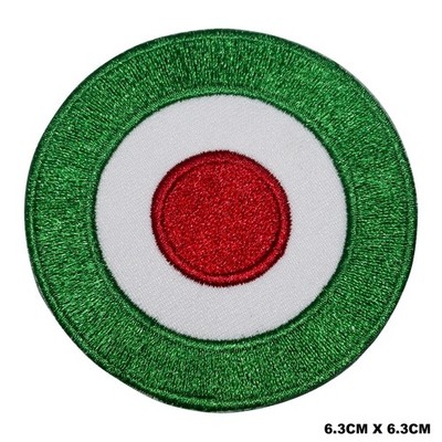 Vespa grün Kreis Bügelbild/Aufnähen Patch Abzeichen bestickt Patch Applikation für Kleidung