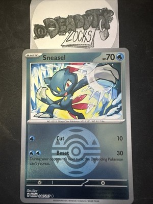 Pokémon Sneasel 044/217 Ascended Heros Dusk Ball Reverse Holo