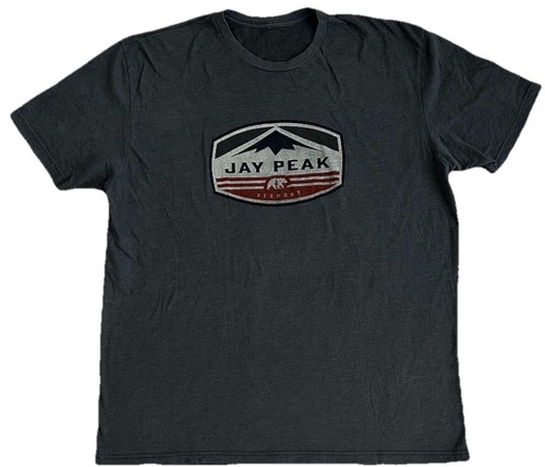 Jay Peak Vermont Graphic T-shirt Grey XL